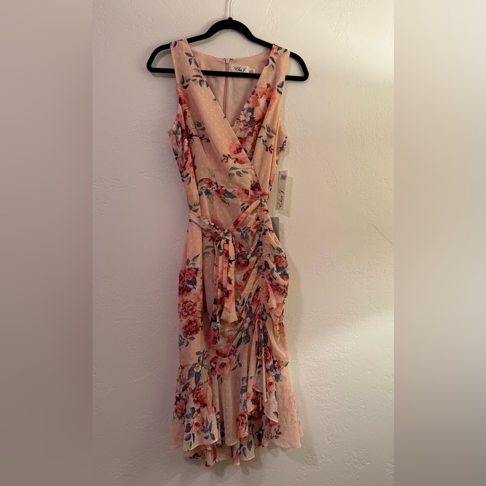 Eliza J Pink Floral Maxi Dress